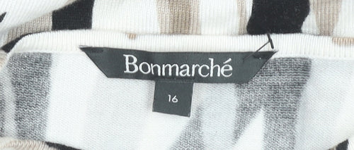 Bonmarché Women’s Multicoloured Animal Print Pullover Jumper Size 16