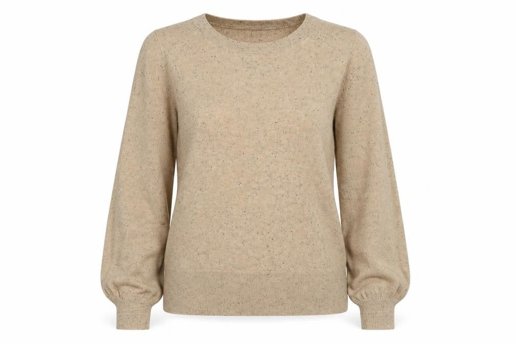 Next Women’s Beige Size 8 Crew Neck Long Sleeve Knit Jumper
