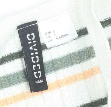 H&M Divided Women’s Multicoloured Striped Tank Top Size S