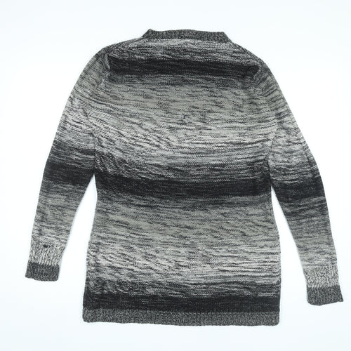 Dea London Womens Grey L Tunic Jumper Long Sleeve Knit Cowl Neck