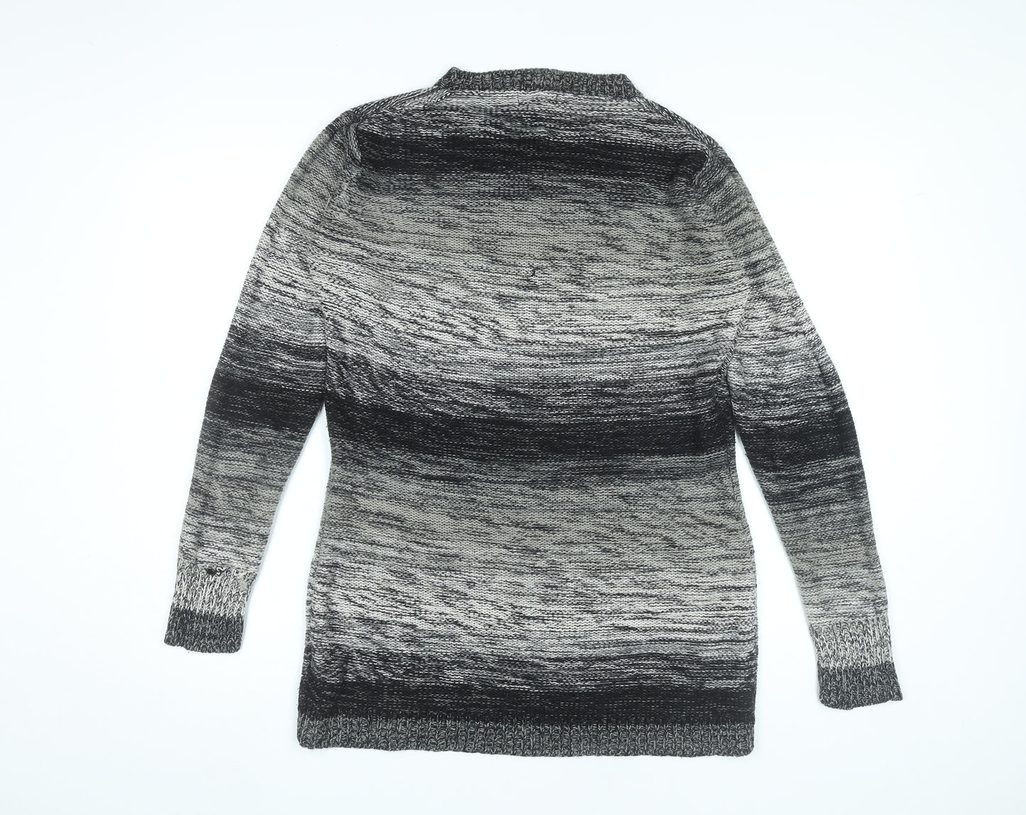 Dea London Womens Grey L Tunic Jumper Long Sleeve Knit Cowl Neck