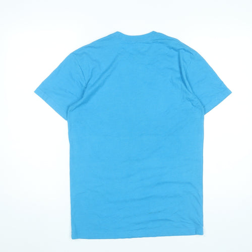 Hollister Men’s Blue Graphic Logo T-Shirt Small Regular Fit