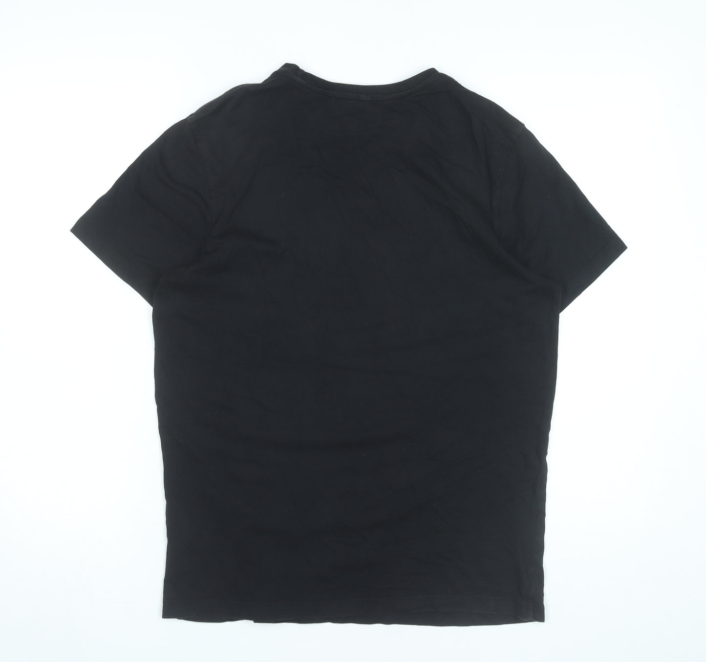 Jack Wills Mens XS Black Graphic Print T-Shirt Classic Fit