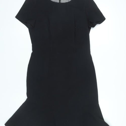 Marks and Spencer Women’s Black Size 10 Sheath Knee Length Dress