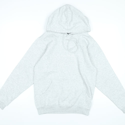 PrettyLittleThing Women’s Grey XS Pullover Hoodie Cotton Blend