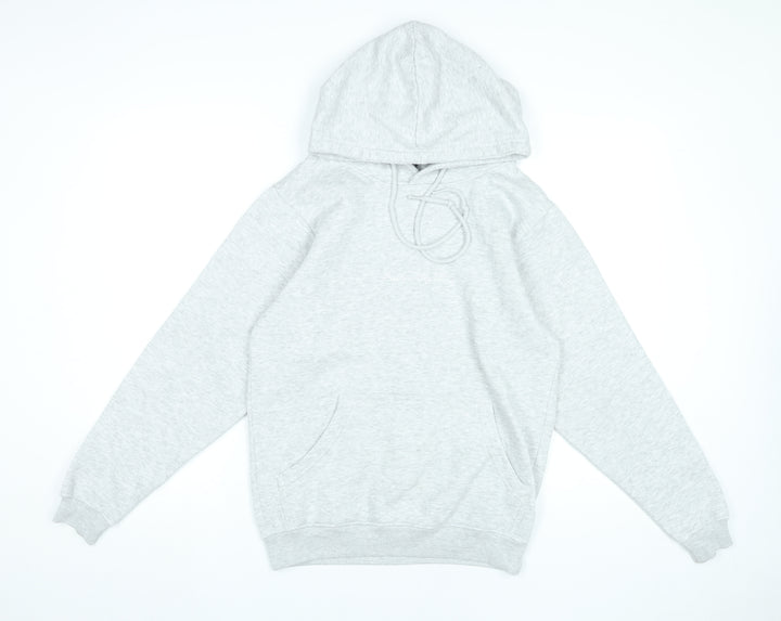 PrettyLittleThing Women’s Grey XS Pullover Hoodie Cotton Blend