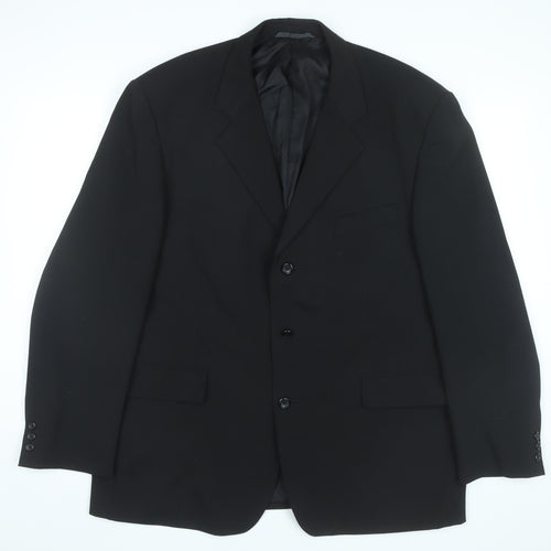 Burton Menswear Men's Black 46 Chest Regular Fit Blazer Jacket