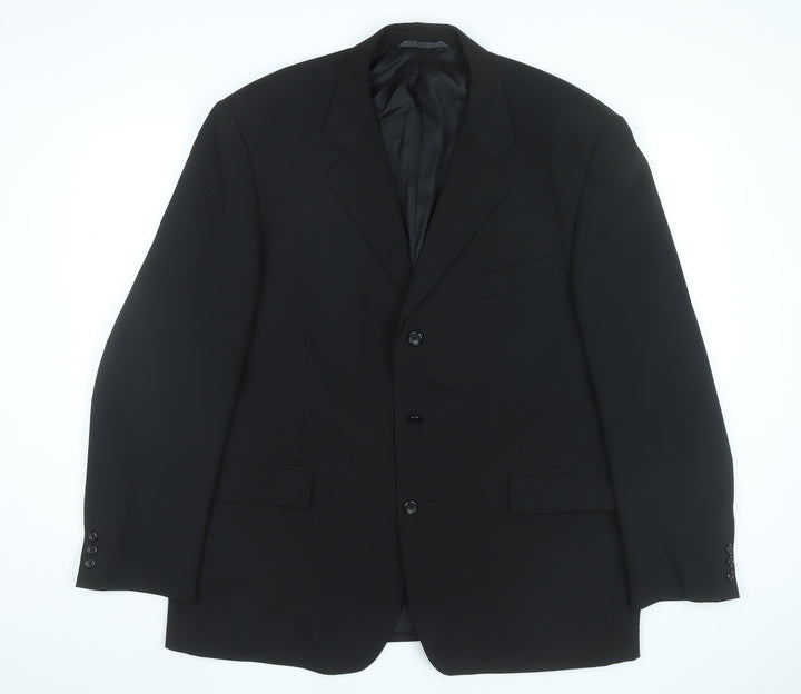 Burton Menswear Men's Black 46 Chest Regular Fit Blazer Jacket