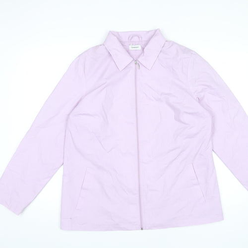 Damart Womens Pink Jacket Size 16 Full Zip Collared Casual Coat