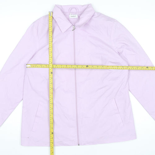 Damart Womens Pink Jacket Size 16 Full Zip Collared Casual Coat