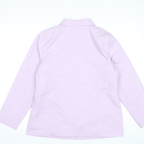 Damart Womens Pink Jacket Size 16 Full Zip Collared Casual Coat