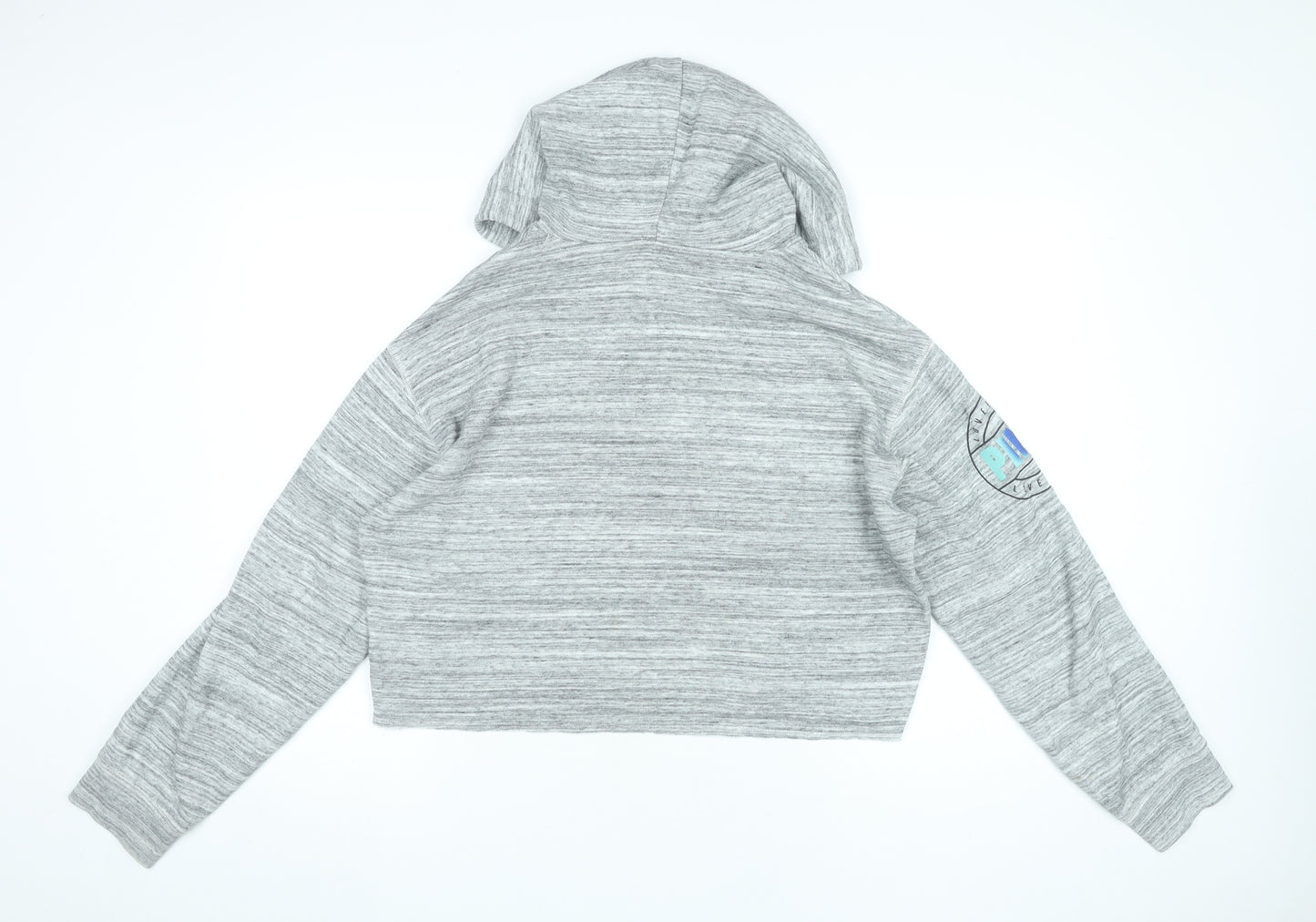 Victoria's Secret PINK Women's Grey Hoodie Size 12 Pullover Logo