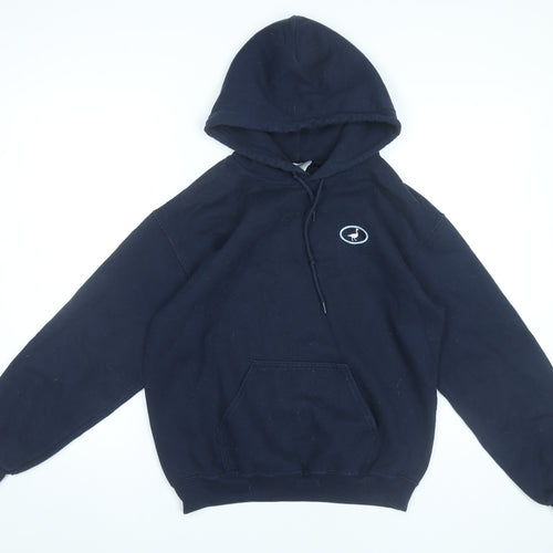 G&G Women’s Black Pullover Hoodie Small Logo Cotton Blend