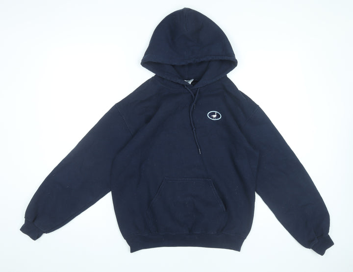 G&G Women’s Black Pullover Hoodie Small Logo Cotton Blend