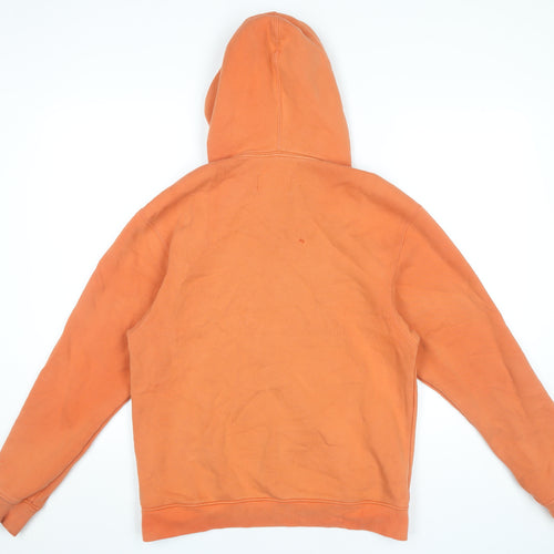 Jordan Men's Orange Pullover Hoodie Size S Fleece Logo Sportswear