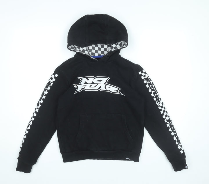 No Fear Boys Black Hoodie 11-12 Years Pullover Graphic Racing Print