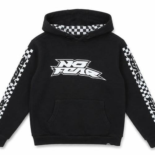 No Fear Boys Black Hoodie 11-12 Years Pullover Graphic Racing Print