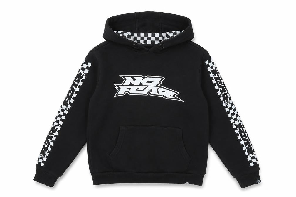 No Fear Boys Black Hoodie 11-12 Years Pullover Graphic Racing Print