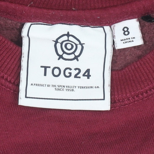 TOG24 Women’s Red Colourblock Sweatshirt Size 8 Pullover