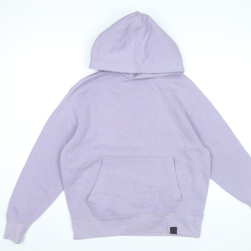 Pull&Bear Men’s Purple XS Pullover Hoodie with Pocket