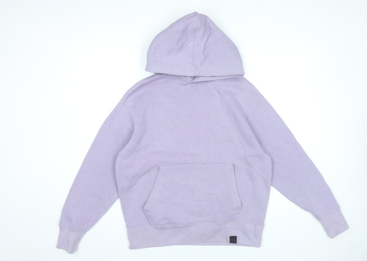 Pull&Bear Men’s Purple XS Pullover Hoodie with Pocket