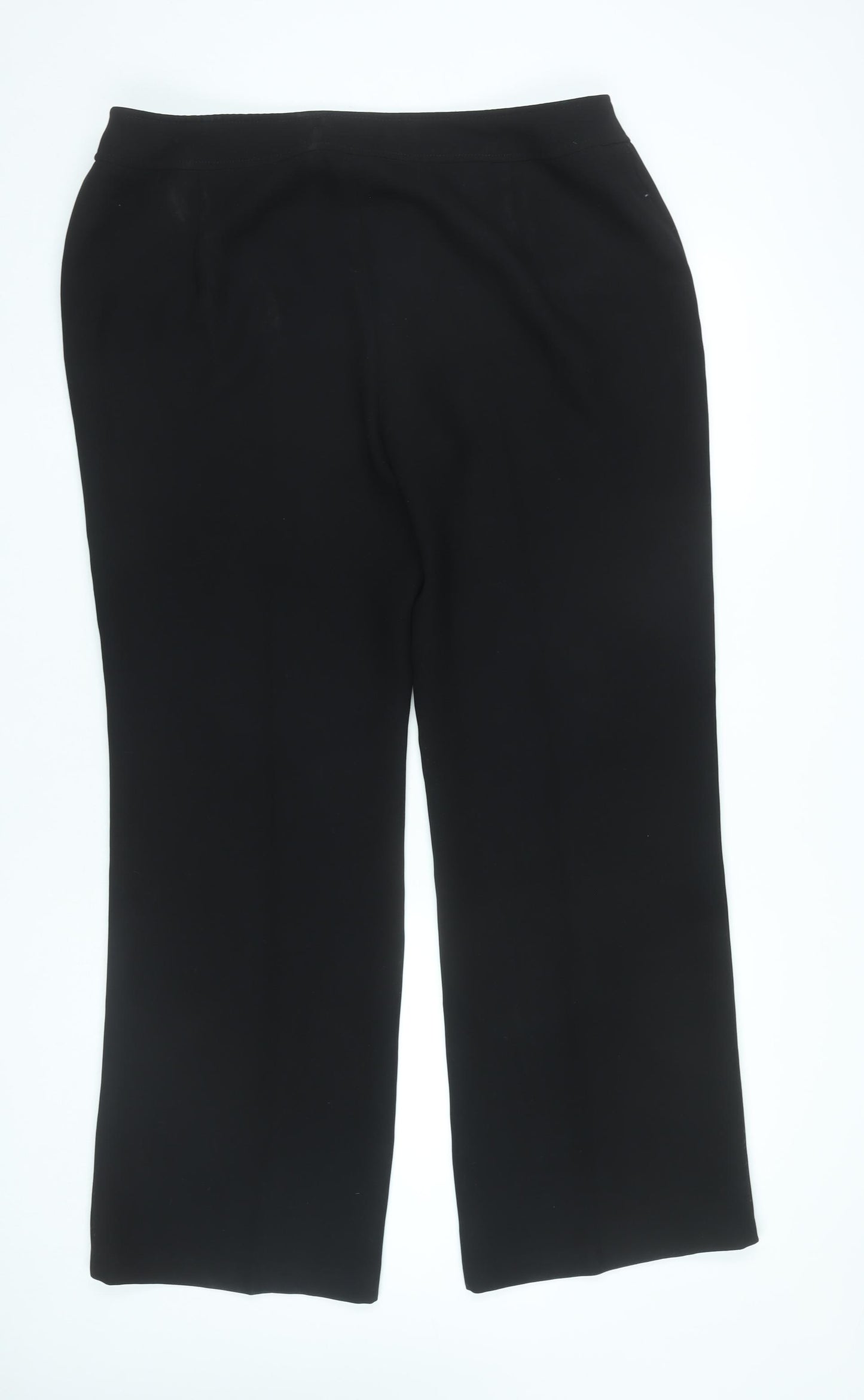 Essence Womens Black Size 18 Dress Pants Straight Formal Trousers