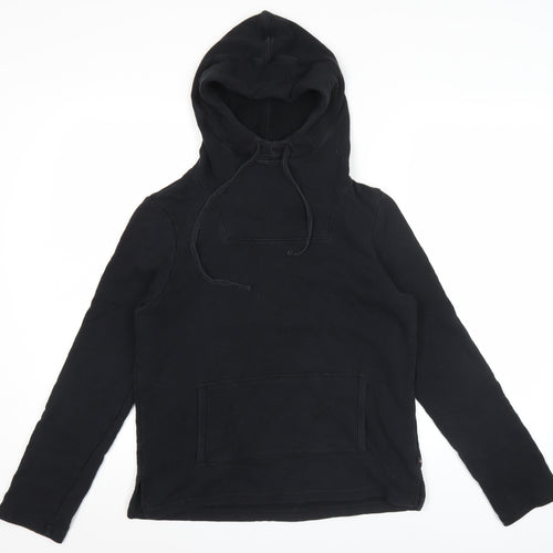 Ralph Lauren Polo Jeans Womens Black Pullover Hoodie Medium Cotton Blend