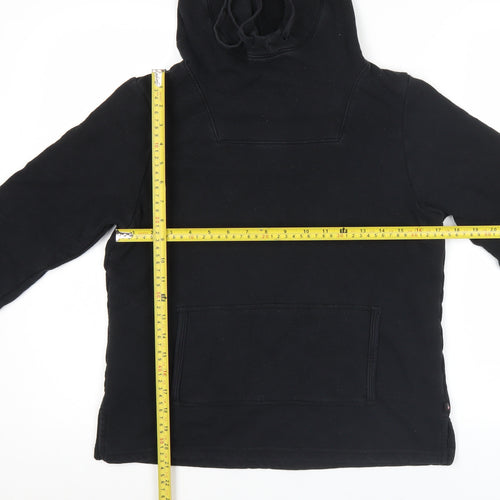 Ralph Lauren Polo Jeans Womens Black Pullover Hoodie Medium Cotton Blend