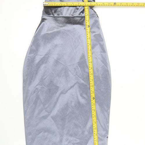 Forever 21 Women’s Grey Bodycon Midi Party Dress Size S Halter
