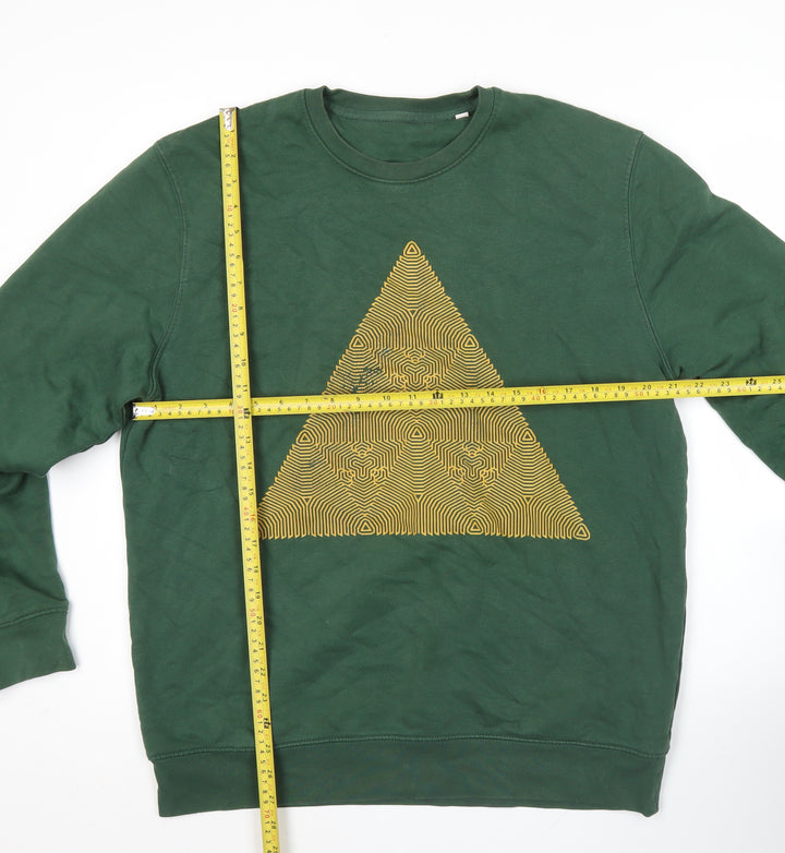 Stanley/Stella Mens Green XL Crew Neck Graphic Sweatshirt