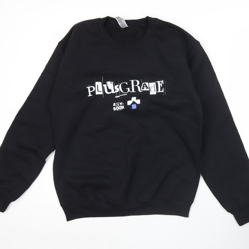 Gildan Women’s Black Pullover Sweatshirt Small PlusGrade Graphic