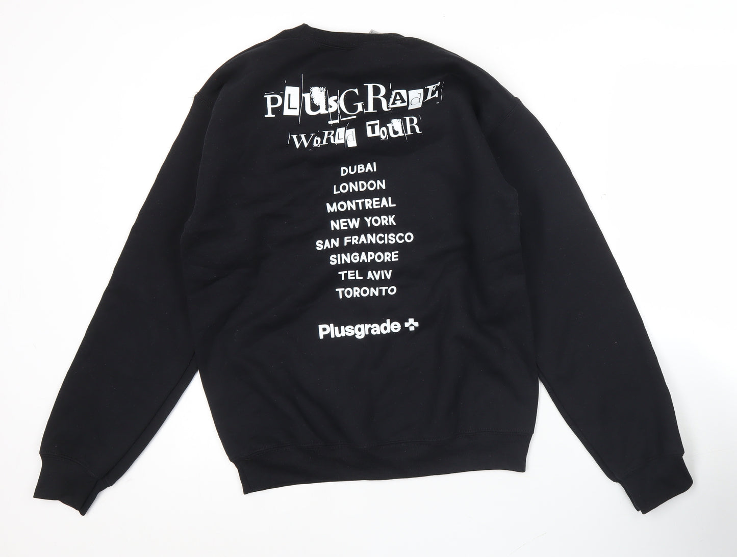 Gildan Women’s Black Pullover Sweatshirt Small PlusGrade Graphic