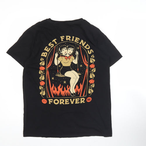 YEAHH! Studio Men's Black M Graphic T-Shirt Short Sleeve Cotton
