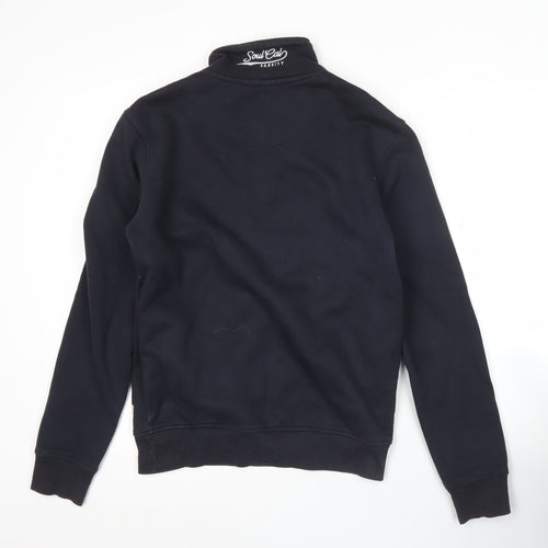 SoulCal & Co Men’s Blue Medium 1/4 Zip Embroidered Sweatshirt