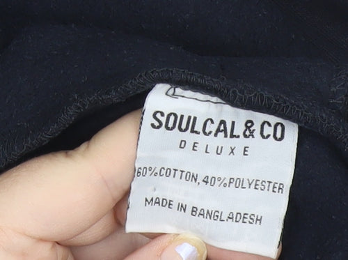 SoulCal & Co Men’s Blue Medium 1/4 Zip Embroidered Sweatshirt