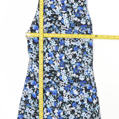 Zara Women’s Multicoloured Floral Playsuit Size 8 Sleeveless