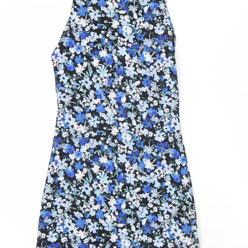 Zara Women’s Multicoloured Floral Playsuit Size 8 Sleeveless