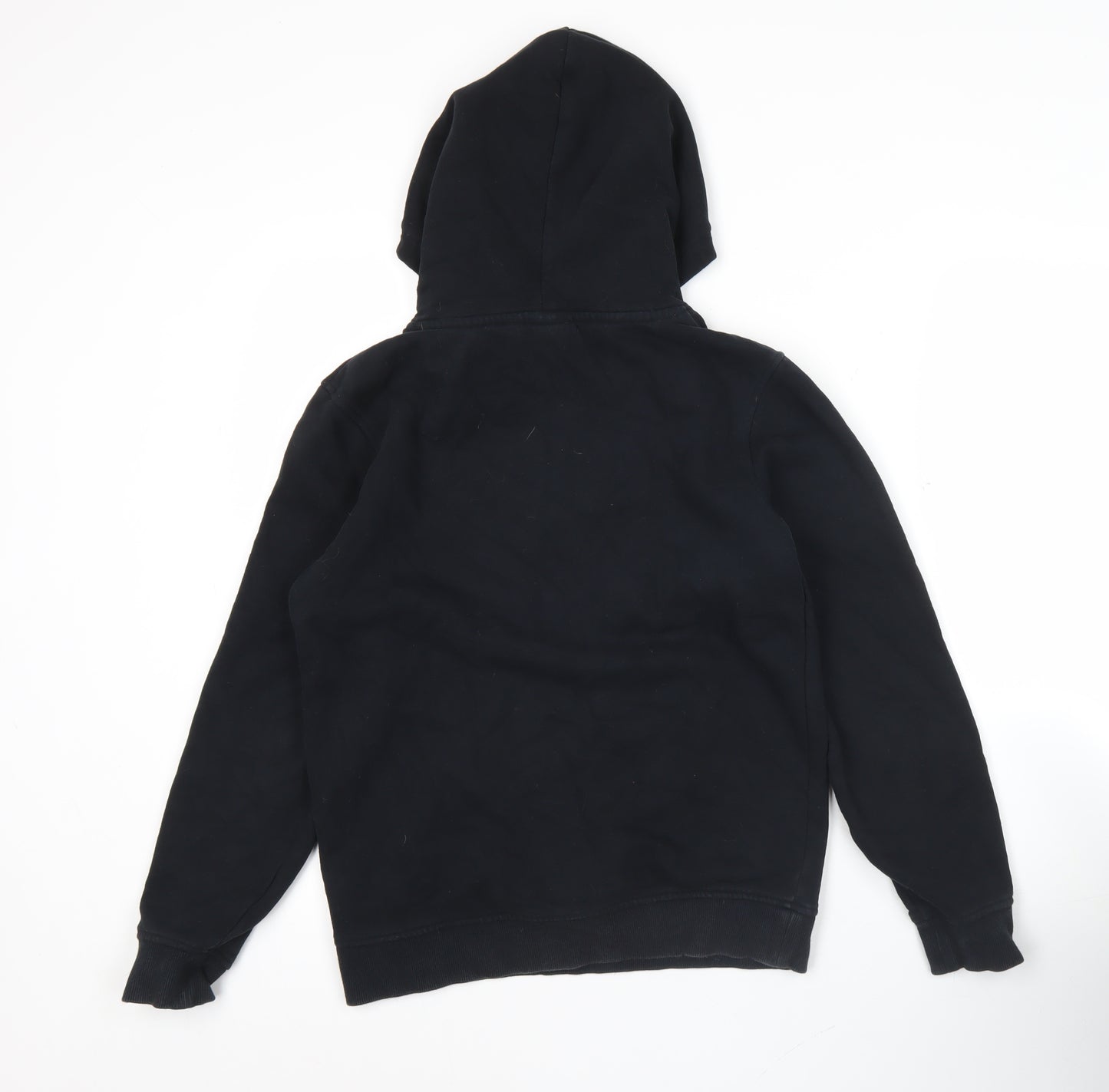 Animal Boys Black Pullover Hoodie 11-12 Years Logo Graphic Cotton Blend