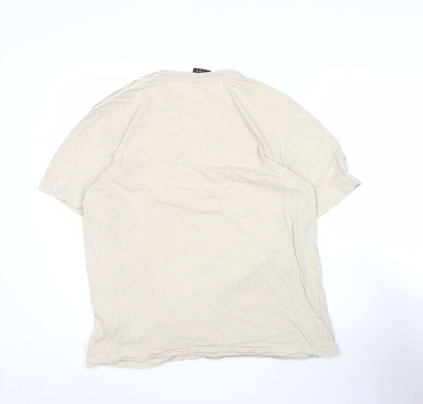 Umbro Men’s Beige L Crew Neck Short Sleeve Sports T-Shirt