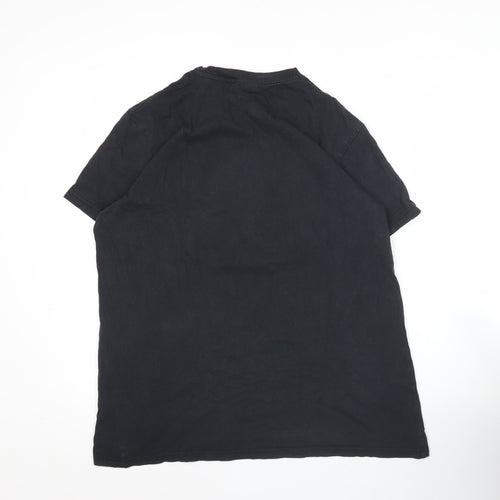 McKenzie Men's Black Graphic Logo T-Shirt Size L Regular Fit