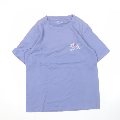 Uniqlo Troye Sivan Blue XS Unisex Graphic T-Shirt Short Sleeve