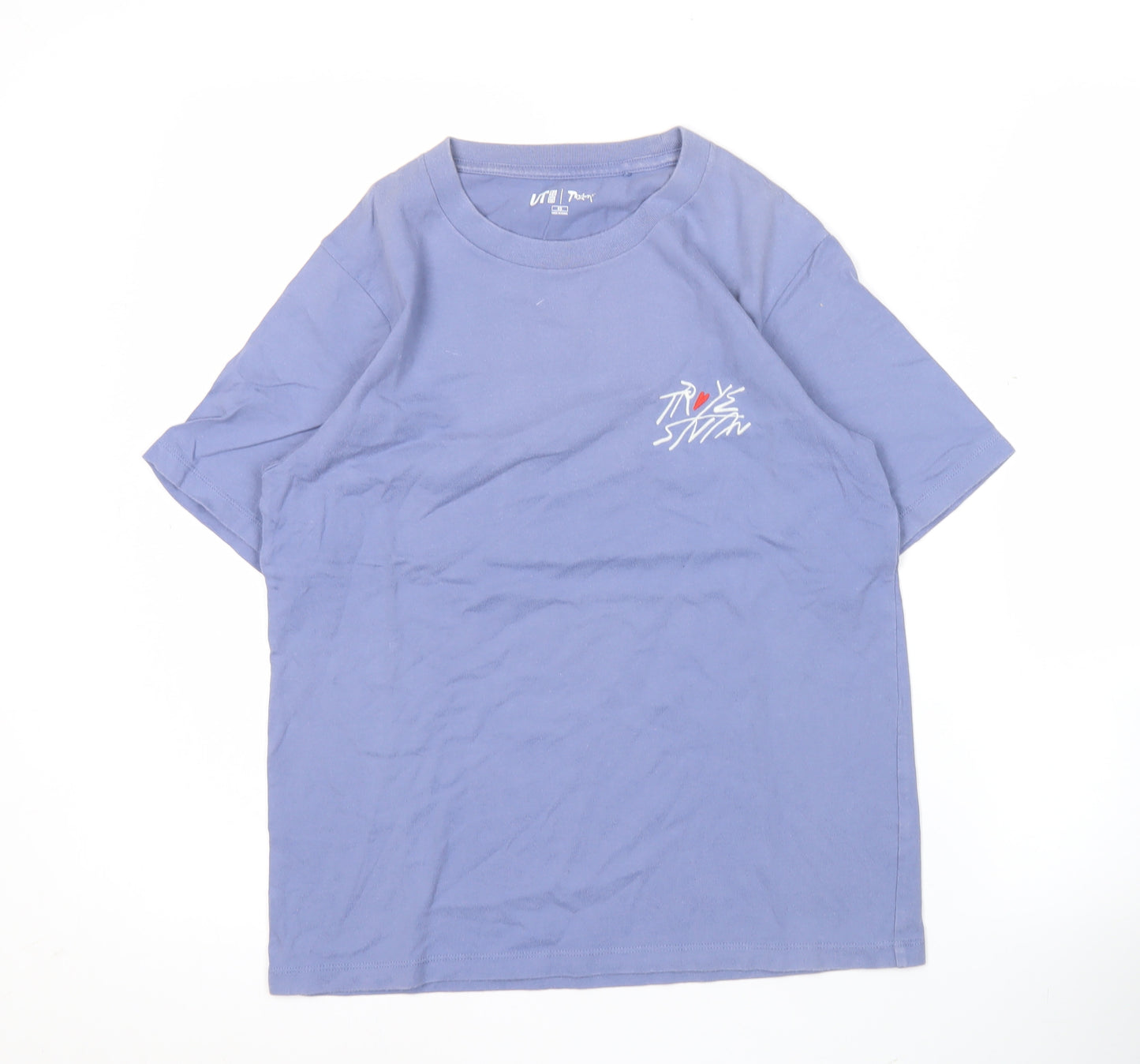 Uniqlo Troye Sivan Blue XS Unisex Graphic T-Shirt Short Sleeve