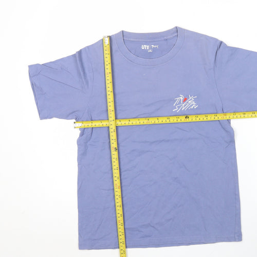 Uniqlo Troye Sivan Blue XS Unisex Graphic T-Shirt Short Sleeve