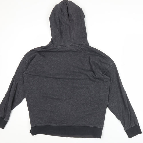 Adidas Mens Grey Pullover Hoodie Size M Regular Fit Logo Sportswear