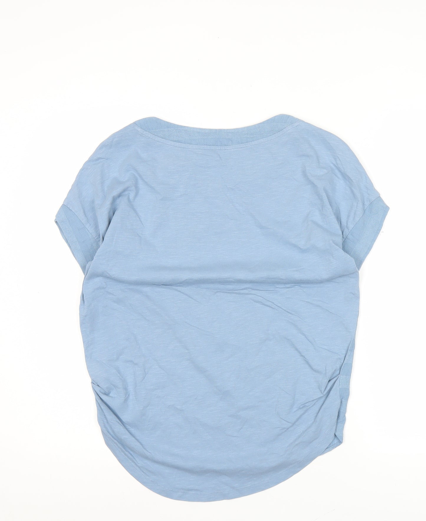 Next Womens Blue Striped Short Sleeve Crew Neck T-Shirt Size 8