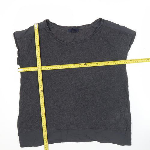 Gap Women's Grey Cotton Blend Sleeveless T-Shirt Size S Casual