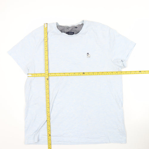 Spitalfields Men’s Blue XL Crew Neck Short Sleeve T-Shirt