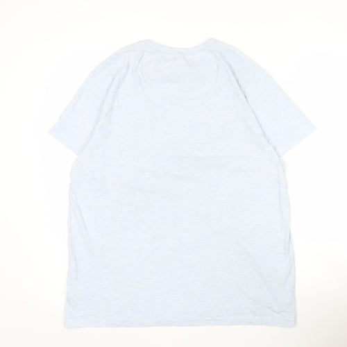 Spitalfields Men’s Blue XL Crew Neck Short Sleeve T-Shirt