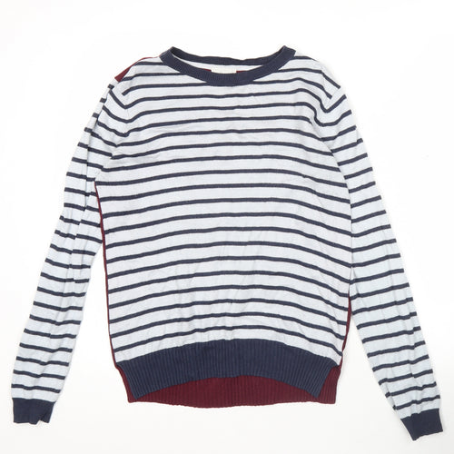 Linea Weekend Womens Multicoloured Striped Pullover Jumper Size M