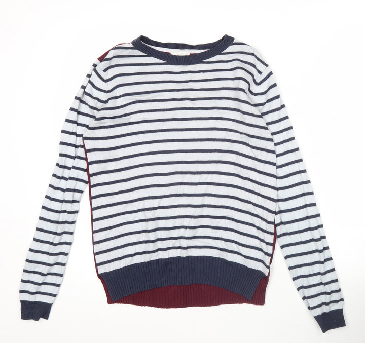 Linea Weekend Womens Multicoloured Striped Pullover Jumper Size M